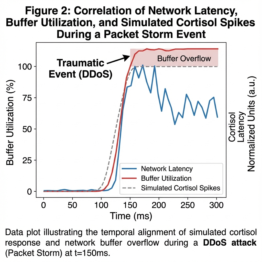 Figure 1: Buffer Utilization during Traumatic DDoS Event